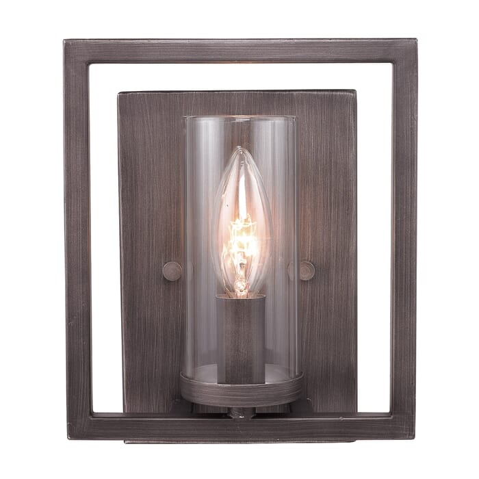 Golden Marco 9" Wall Sconce in Gunmetal Bronze Golden Marco 9" Wall Sconce in Gunmetal Bronze