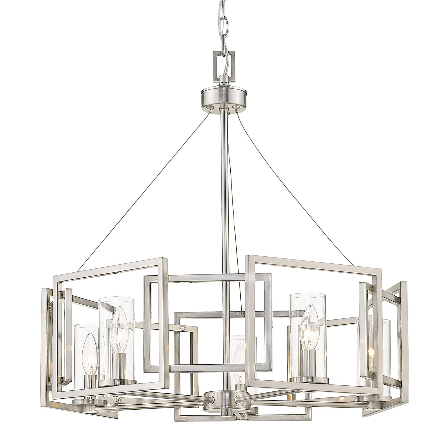 Golden Marco 5-Light Chandelier in Pewter