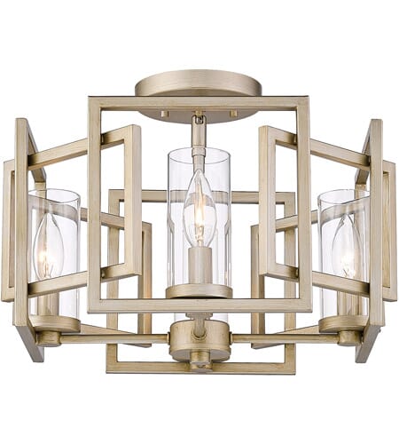 Golden Marco 4-Light Ceiling Light in White Gold