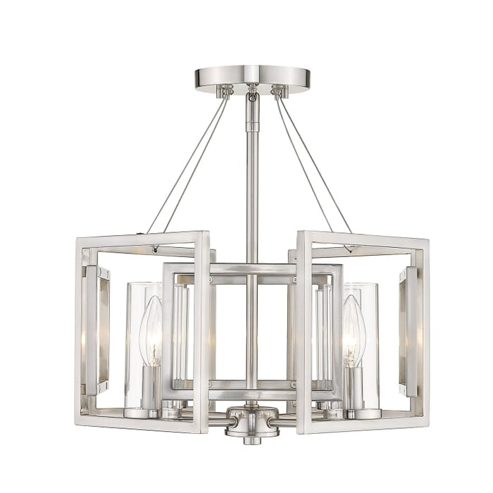 Golden Marco 4-Light Ceiling Light in Pewter Golden Marco 4-Light Ceiling Light in Pewter