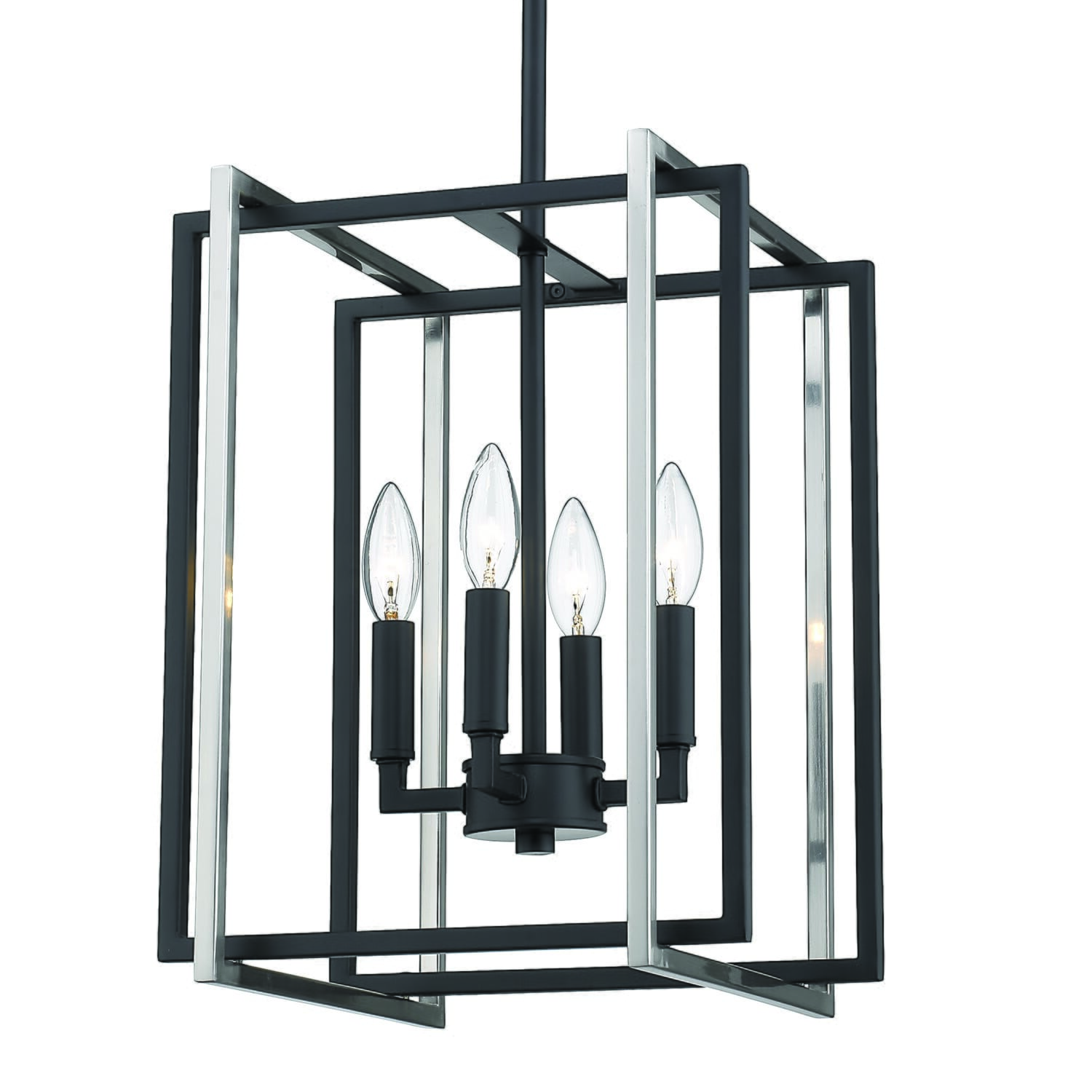 Golden Tribeca 4-Light Mini Chandelier in Black