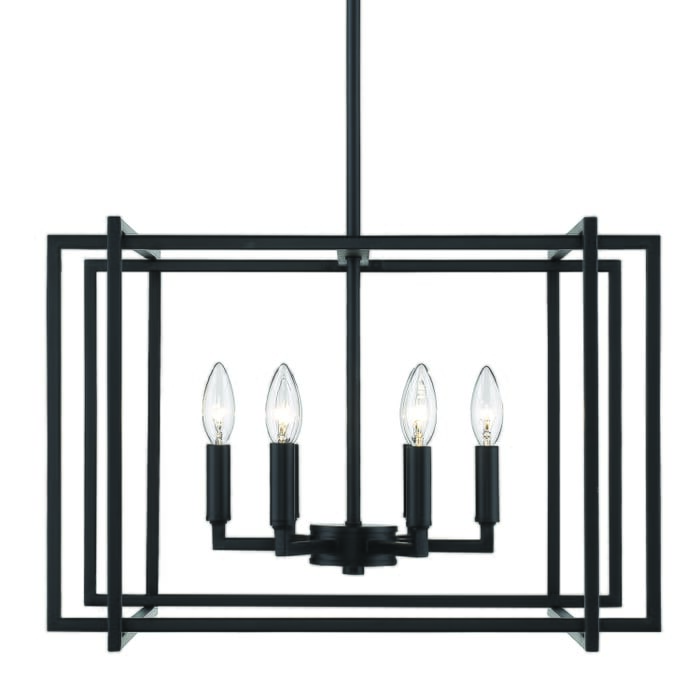 Golden Tribeca 6-Light Chandelier in Black Golden Tribeca 6-Light Chandelier in Black