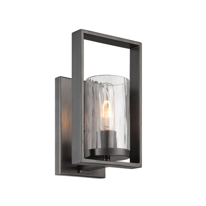Elements 1-Light Wall Sconce in Charcoal Elements 1-Light Wall Sconce in Charcoal