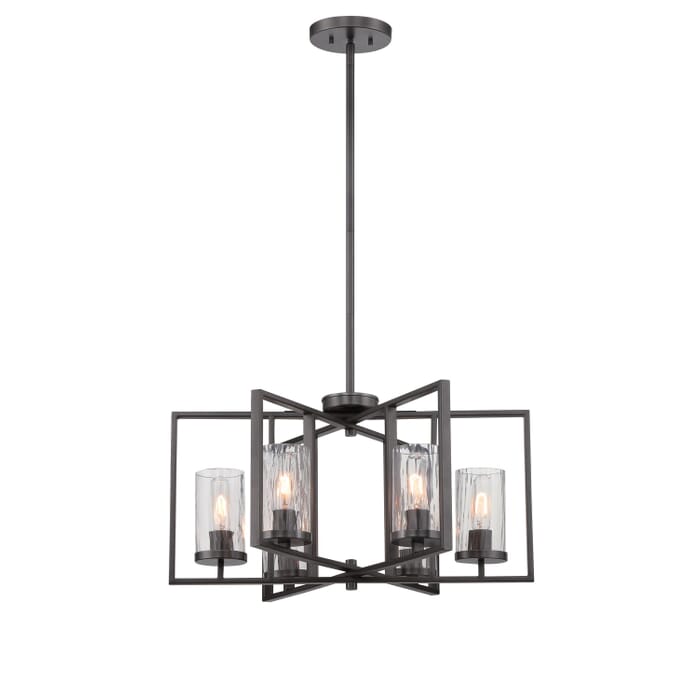 Elements 6-Light Chandelier in Charcoal Elements 6-Light Chandelier in Charcoal
