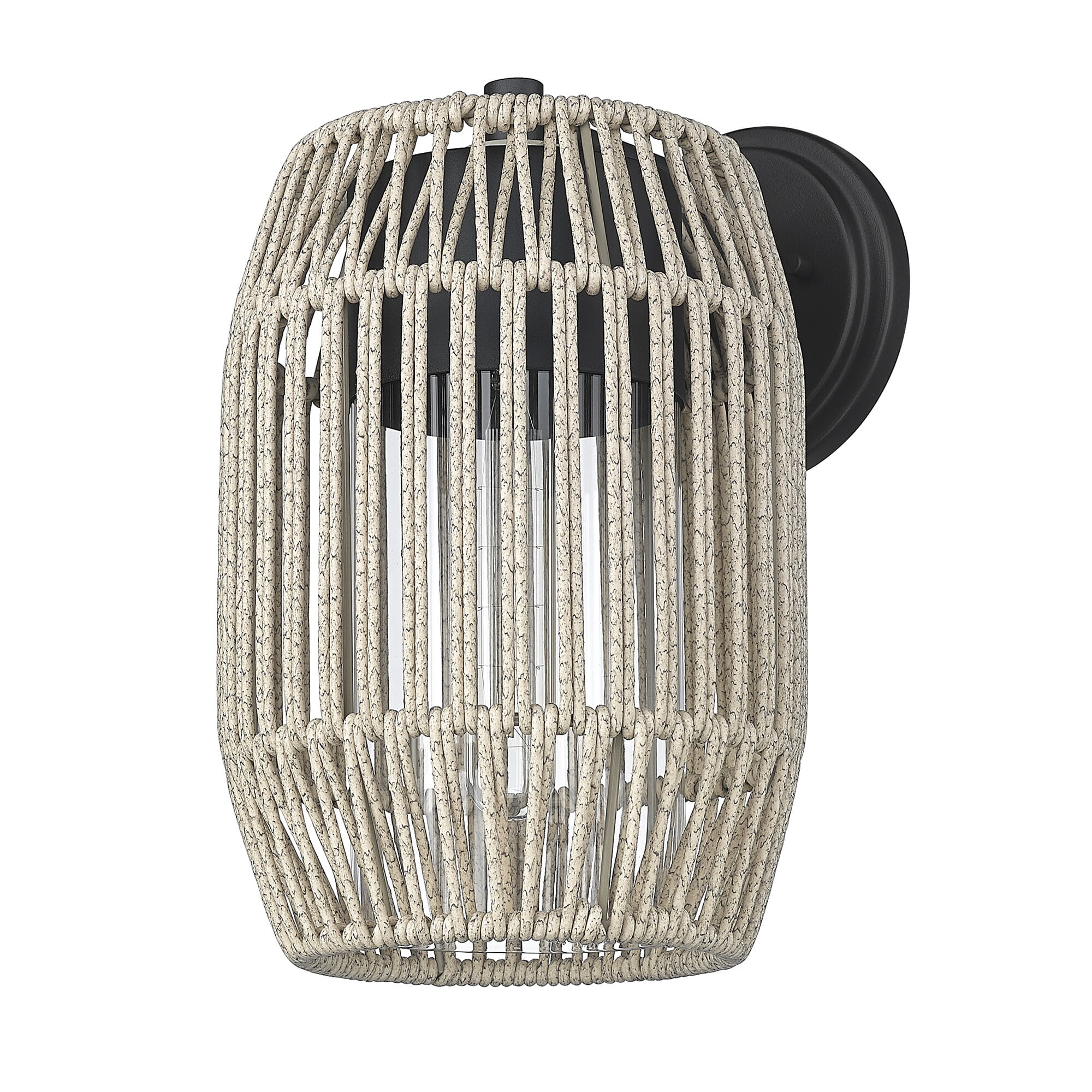 Seabrooke 1-Light Outdoor Wall in Natural Black