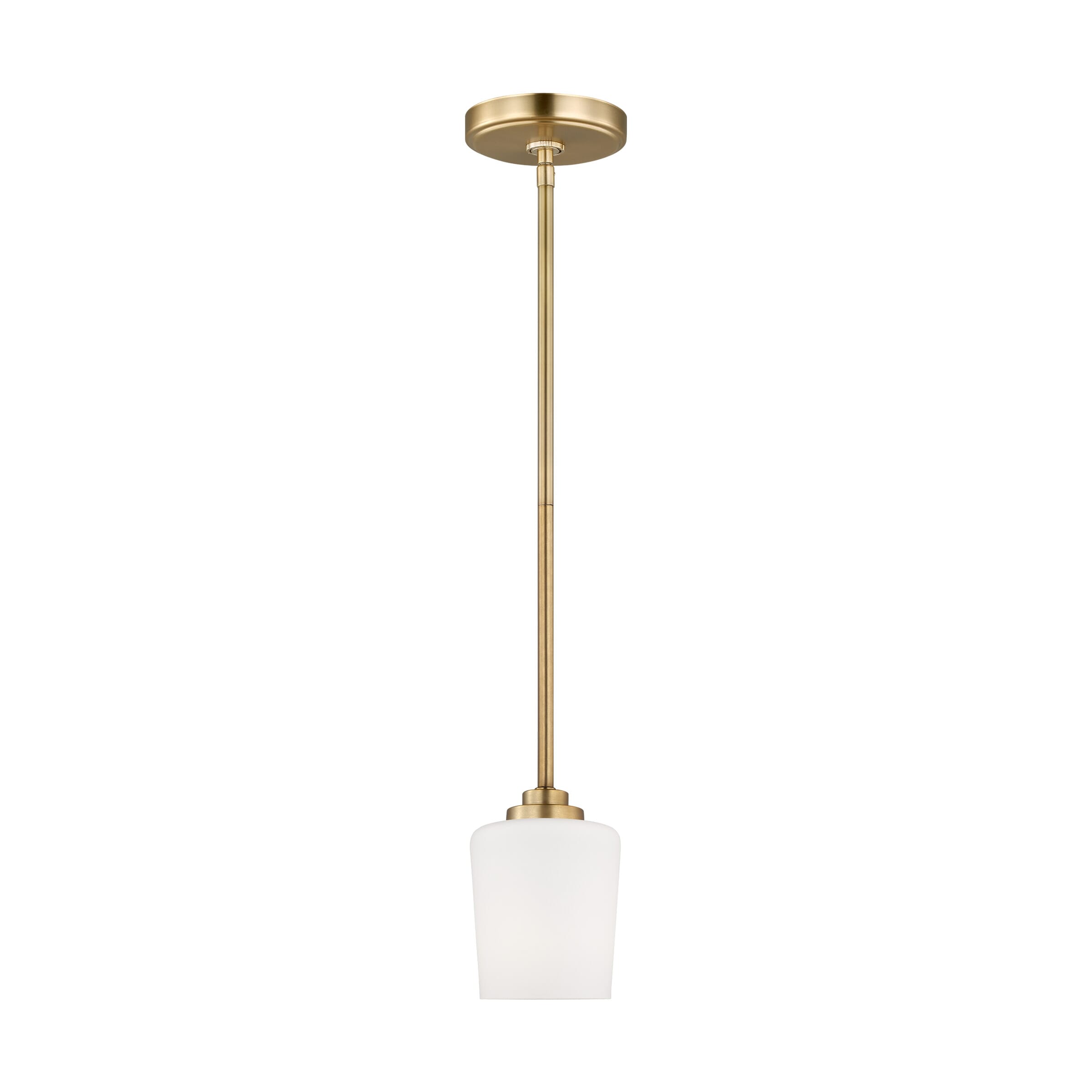 Windom Mini Pendant in Satin Brass