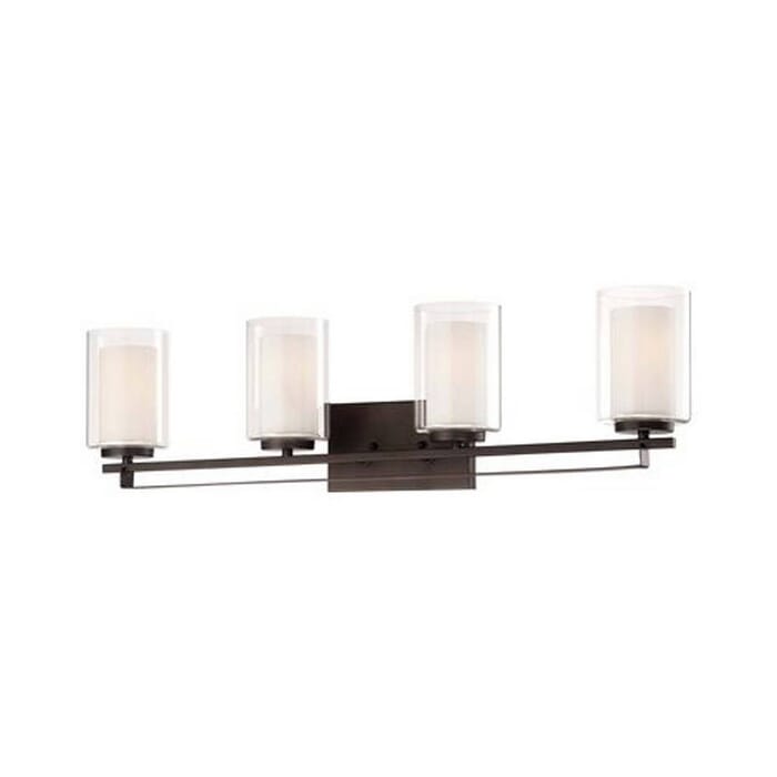 Minka Lavery Parsons Studio 4-Light Bathroom Vanity Light in Smoked Iron Minka Lavery Parsons Studio 4-Light Bathroom Vanity Light in Smoked Iron