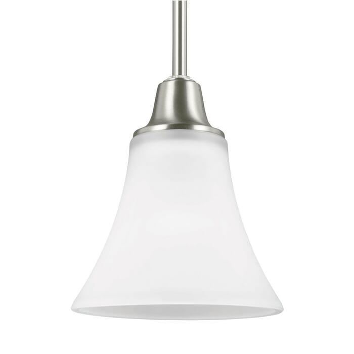 Sea Gull Metcalf 7" Mini Pendant in Brushed Nickel Sea Gull Metcalf 7" Mini Pendant in Brushed Nickel