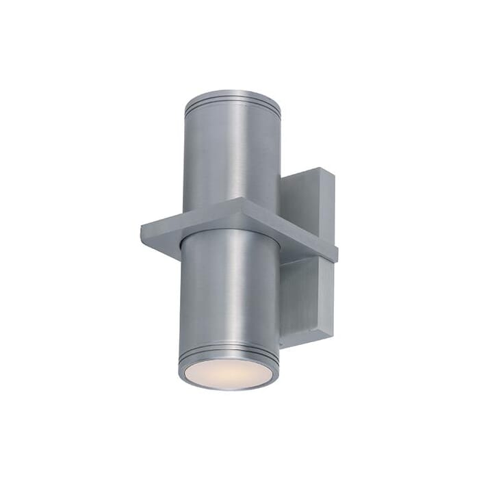 Maxim Lighting Lightray 2-Light 2-Light Outdoor Wall Mount in Brushed Aluminum Maxim Lighting Lightray 2-Light 2-Light Outdoor Wall Mount in Brushed Aluminum