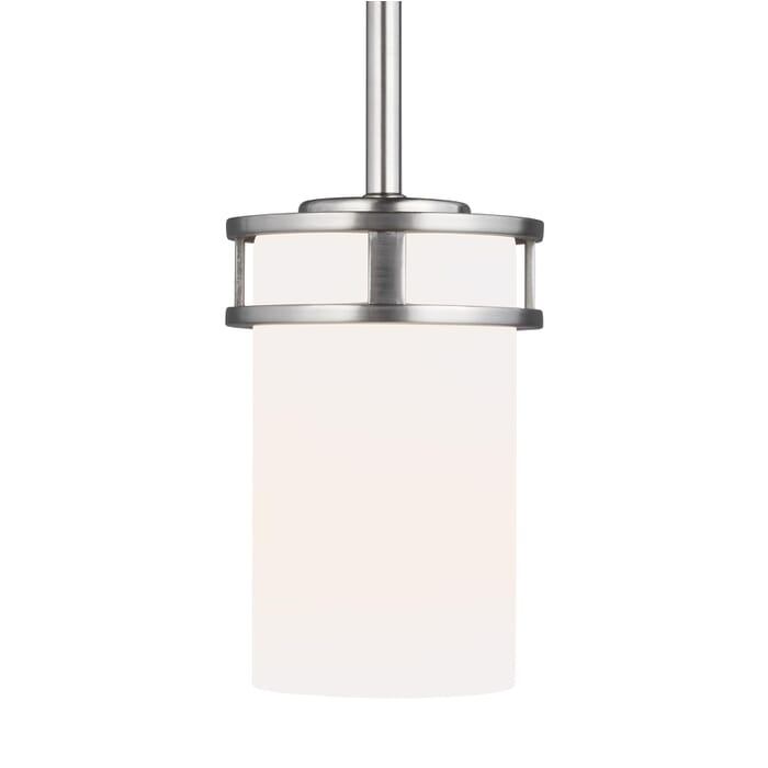 Sea Gull Robie Mini Pendant in Brushed Nickel Sea Gull Robie Mini Pendant in Brushed Nickel