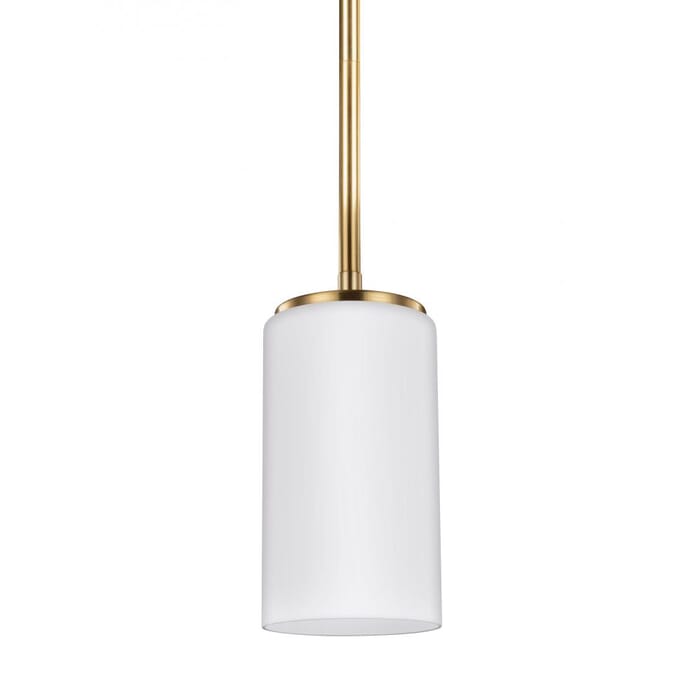 Sea Gull Alturas 7" Mini Pendant in Satin Brass Sea Gull Alturas 7" Mini Pendant in Satin Brass