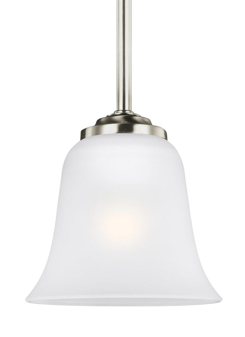 Sea Gull Emmons Mini Pendant in Brushed Nickel