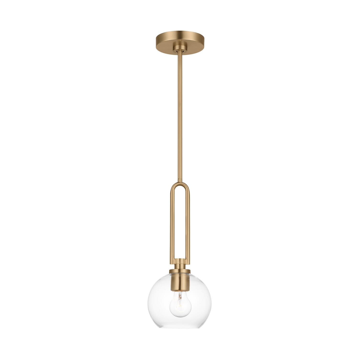 Codyn 1-Light Pendant in Satin Brass
