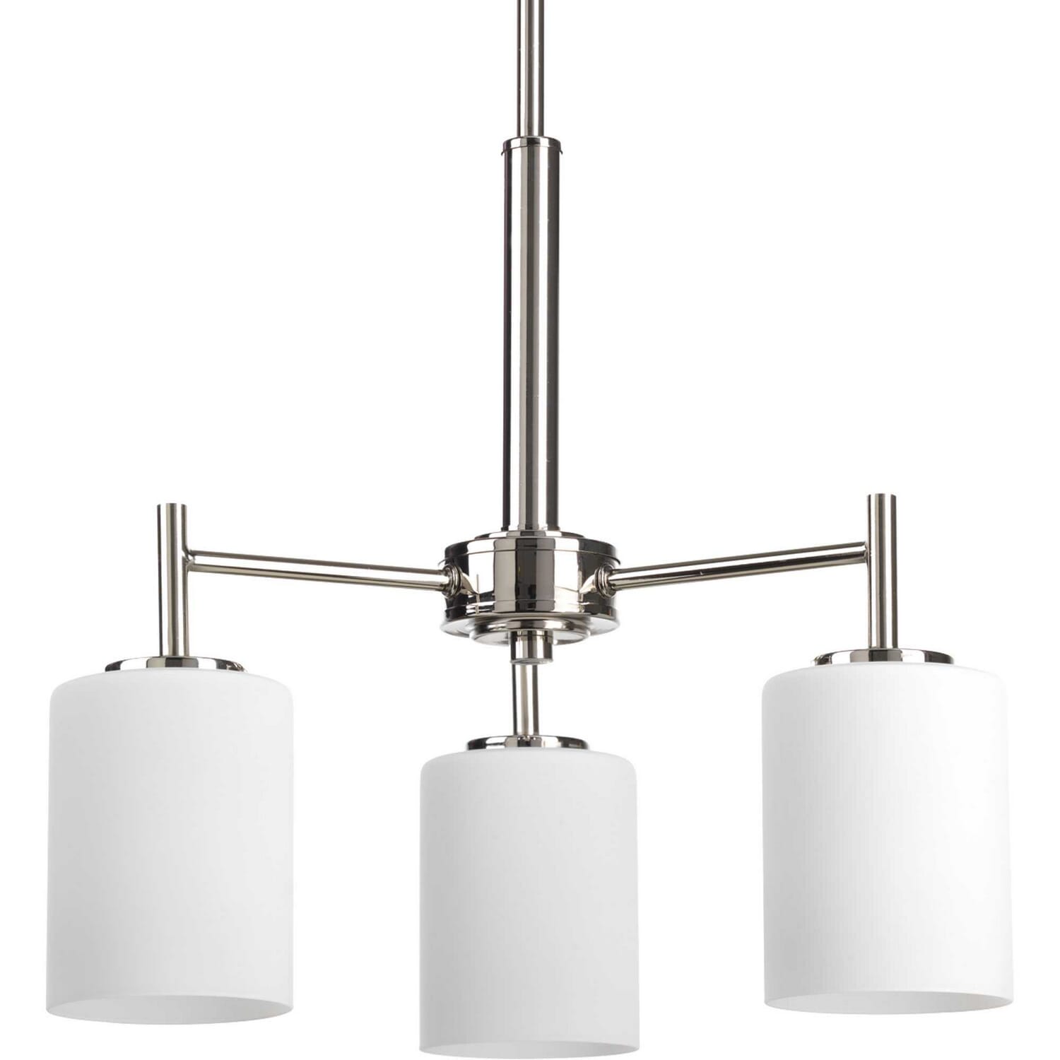 Polished Nickel Three Light Chandelier from the Replay Collection