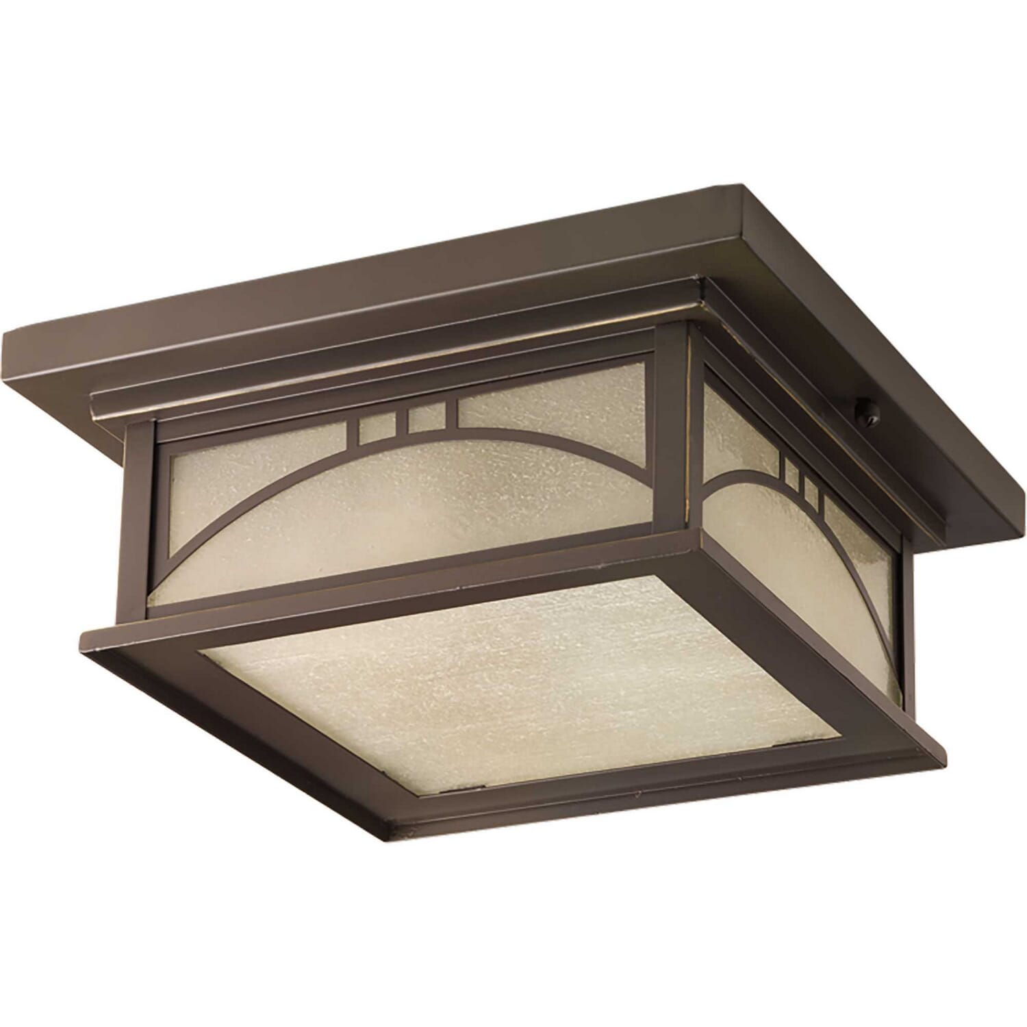 Antique Bronze Two Light Close to Ceiling from the Residence Collection