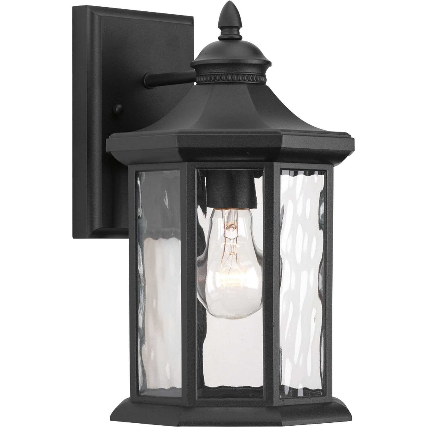 Black One Light Wall Lantern from the Edition Collection