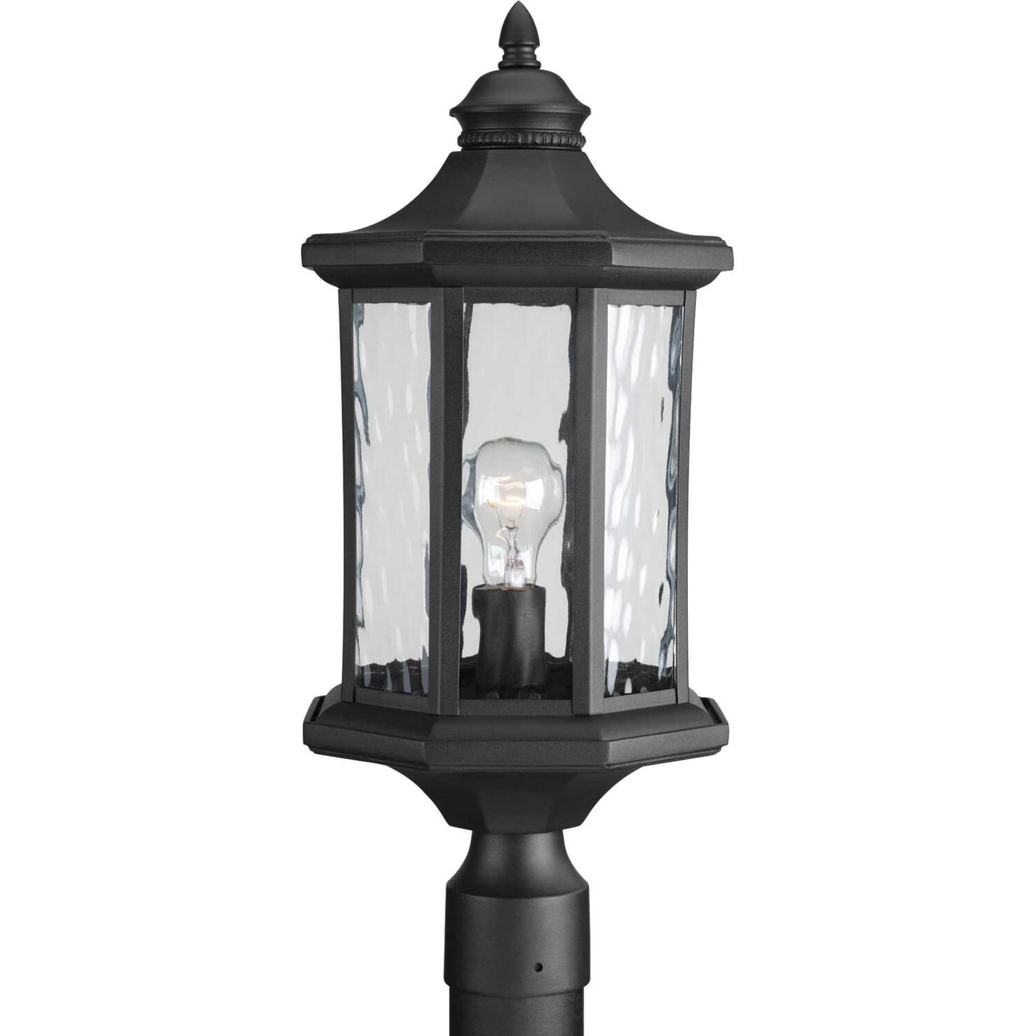 Black One Light Post Lantern from the Edition Collection