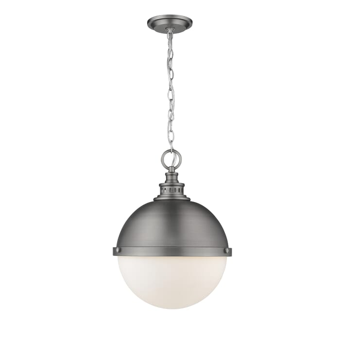 Z-Lite Peyton 2-Light Pendant Light In Antique Nickel Z-Lite Peyton 2-Light Pendant Light In Antique Nickel