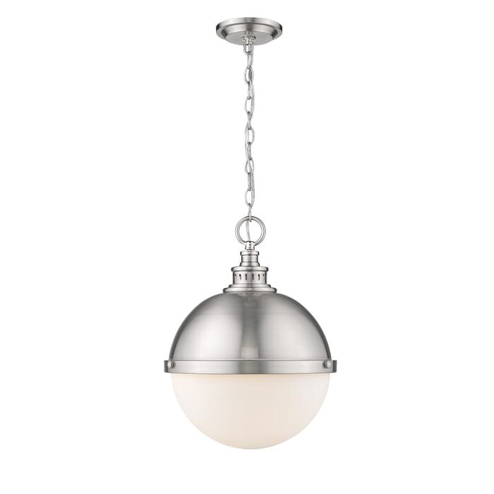 Z-Lite Peyton 2-Light Pendant Light In Brushed Nickel Z-Lite Peyton 2-Light Pendant Light In Brushed Nickel