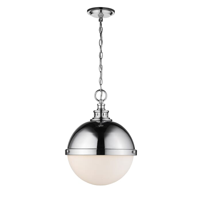 Z-Lite Peyton 2-Light Pendant Light In Chrome Z-Lite Peyton 2-Light Pendant Light In Chrome