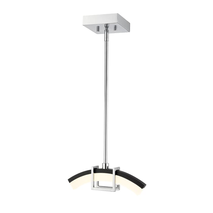 Z-Lite Arc 1-Light Chandelier In Chrome Z-Lite Arc 1-Light Chandelier In Chrome