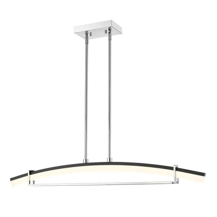 Z-Lite Arc 1-Light Chandelier In Chrome Z-Lite Arc 1-Light Chandelier In Chrome