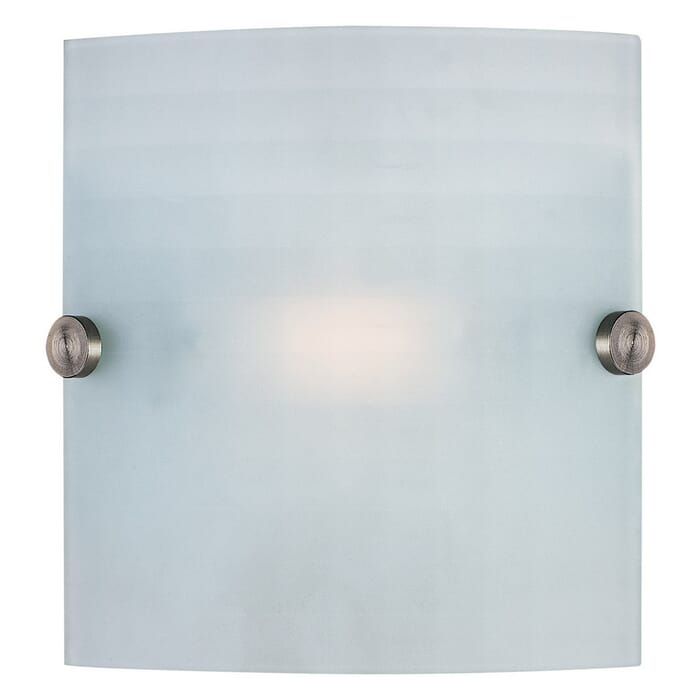 Access Radon 8" Checkered Frosted Wall Fixture in Brushed Steel Access Radon 8" Checkered Frosted Wall Fixture in Brushed Steel