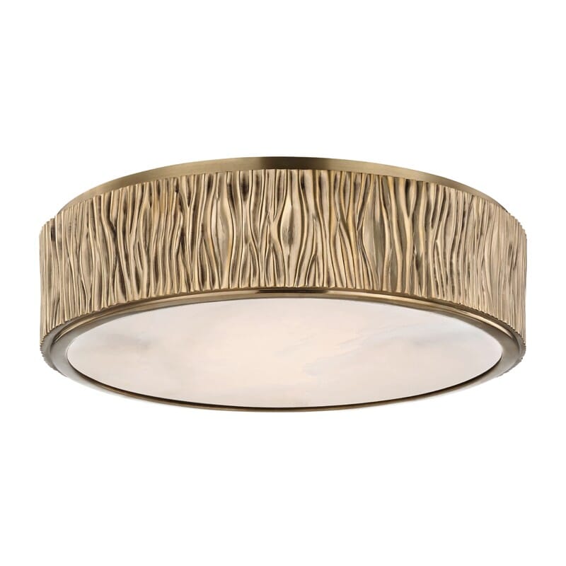 Crispin Ceiling Light in Aged Brass