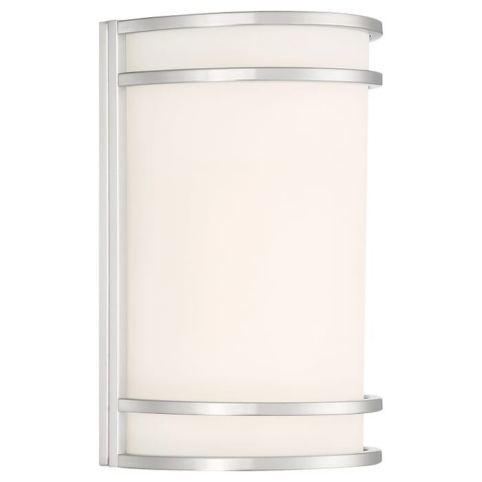 Lola 1-Light Wall Sconce in Brushed Steel Lola 1-Light Wall Sconce in Brushed Steel