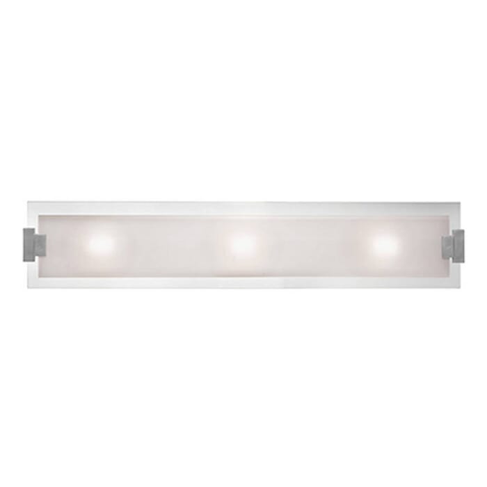 Access Lighting Plasma 36" 3-Light Bathroom Vanity Light in Brushed Steel Access Lighting Plasma 36" 3-Light Bathroom Vanity Light in Brushed Steel