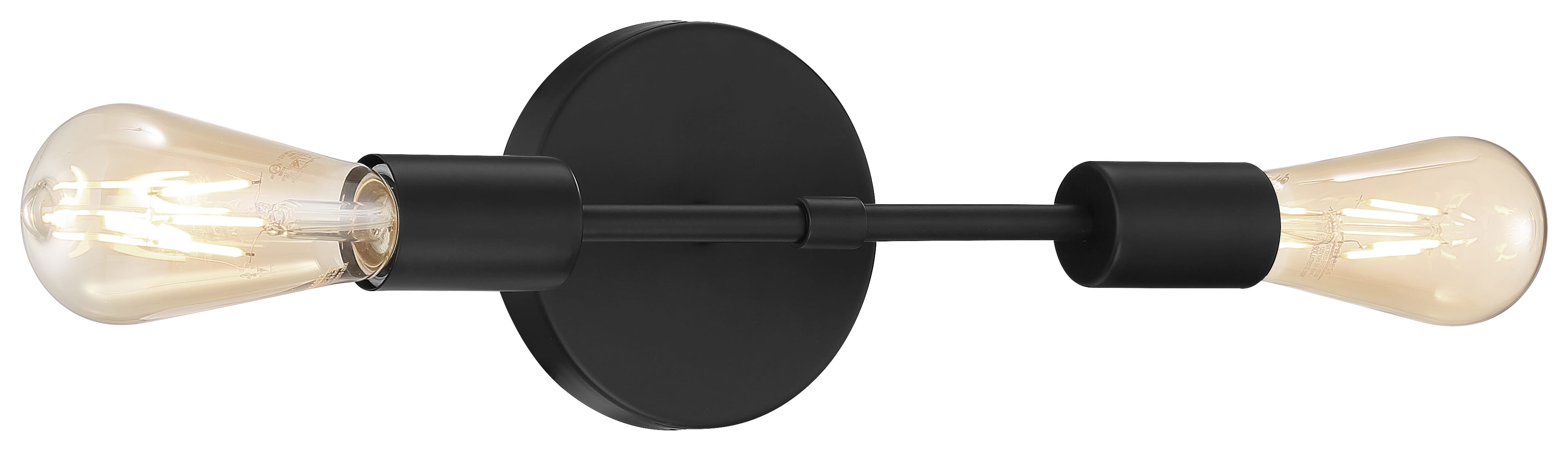 Access Iconic 2-Light Wall Sconce in Matte Black