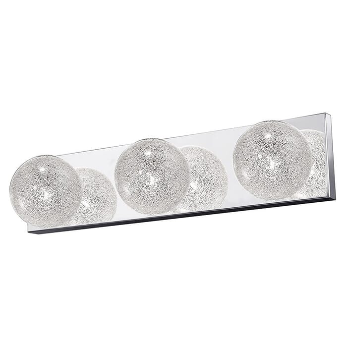 Access Opulence 3-Light 4" Bathroom Vanity Light in Mirrored Stainless Steel Access Opulence 3-Light 4" Bathroom Vanity Light in Mirrored Stainless Steel