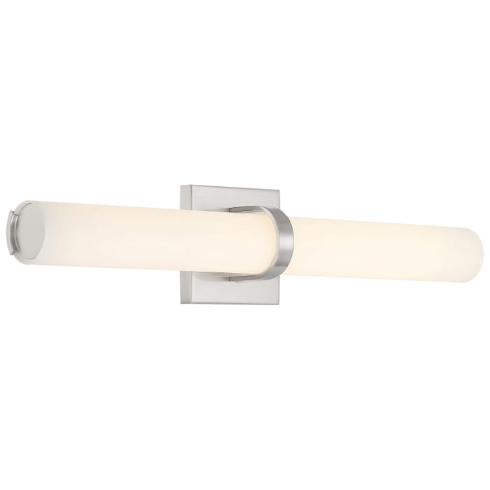 Escape 1-Light LED Bathroom Vanity Light in Brushed Steel Escape 1-Light LED Bathroom Vanity Light in Brushed Steel