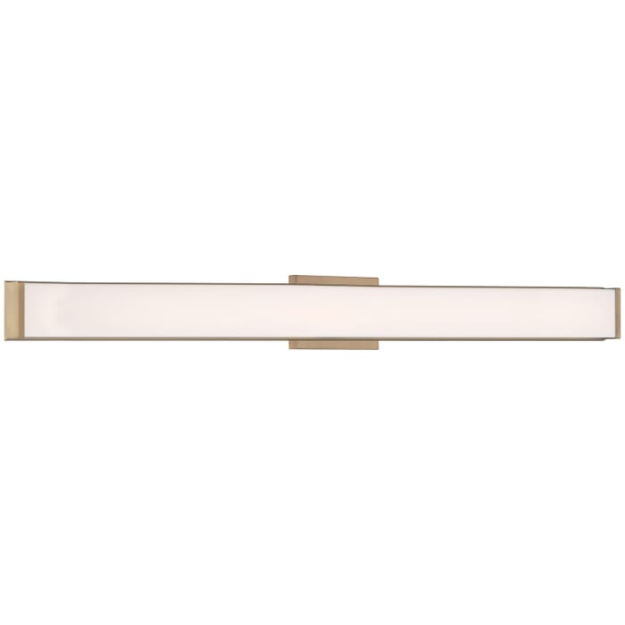Citi 1-Light LED Bathroom Vanity Light in Antique Brushed Brass Citi 1-Light LED Bathroom Vanity Light in Antique Brushed Brass
