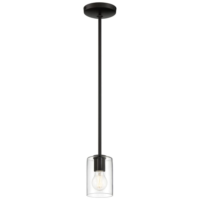 Oslo 1-Light LED Pendant in Matte Black Oslo 1-Light LED Pendant in Matte Black