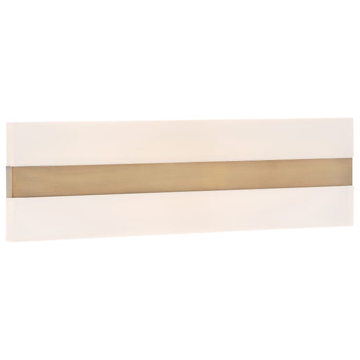 Netherton 2-Light LED Bathroom Vanity Light in Antique Brass Netherton 2-Light LED Bathroom Vanity Light in Antique Brass