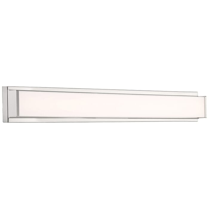 Citi II 1-Light LED Bathroom Vanity Light in Brushed Steel Citi II 1-Light LED Bathroom Vanity Light in Brushed Steel