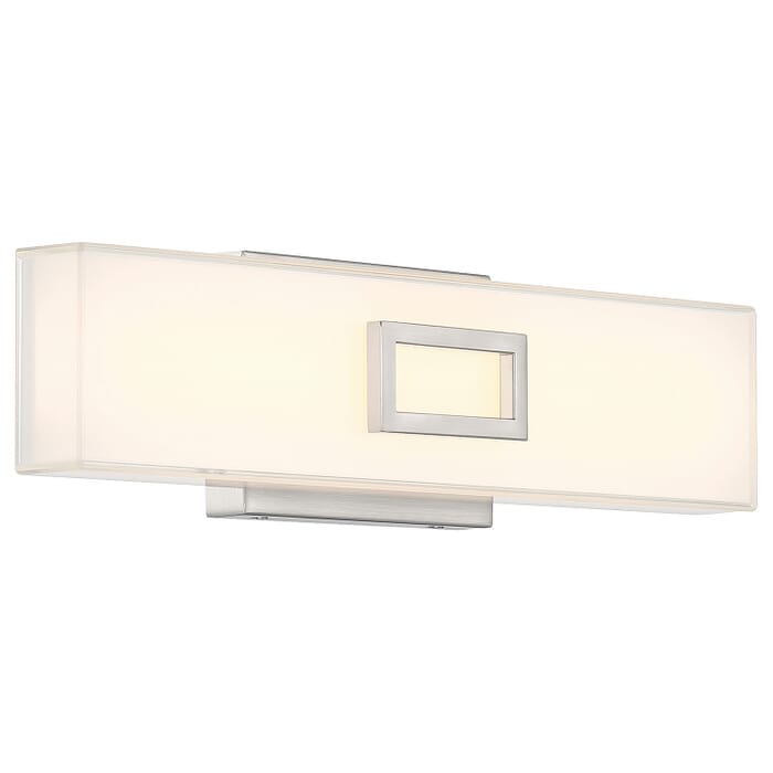 Restore 1-Light LED Bathroom Vanity Light in Brushed Steel Restore 1-Light LED Bathroom Vanity Light in Brushed Steel