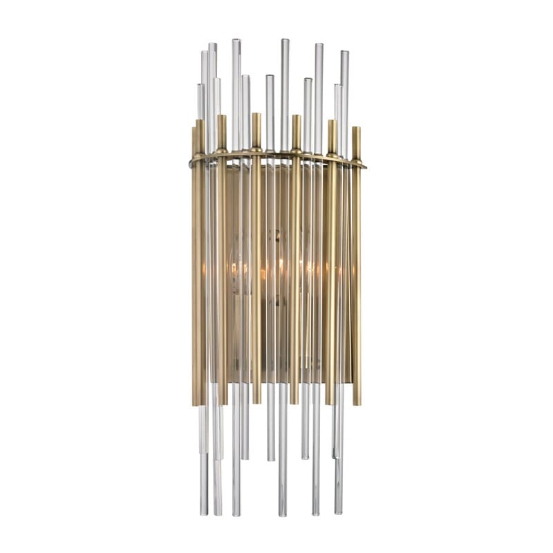 Wallis Wall Sconce in Aged Brass