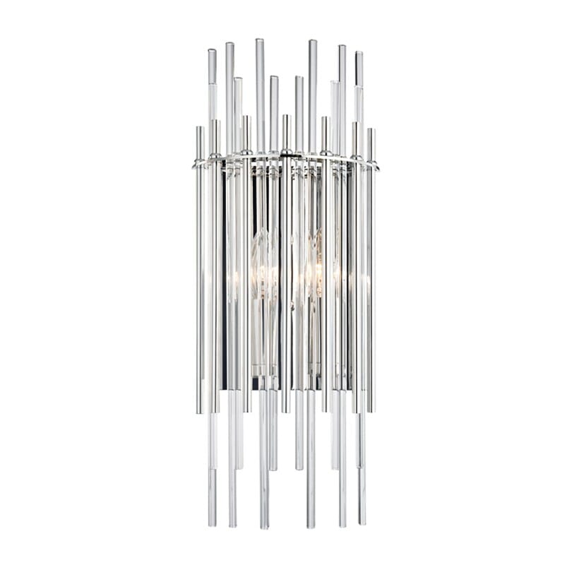 Wallis 2-Light 20" Wall Sconce in Polished Nickel