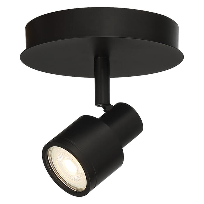 Lincoln 1-Light LED Flush Mount in Matte Black Lincoln 1-Light LED Flush Mount in Matte Black