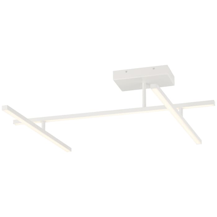 Duo 1-Light LED Semi-Flush Mount in Matte White Duo 1-Light LED Semi-Flush Mount in Matte White