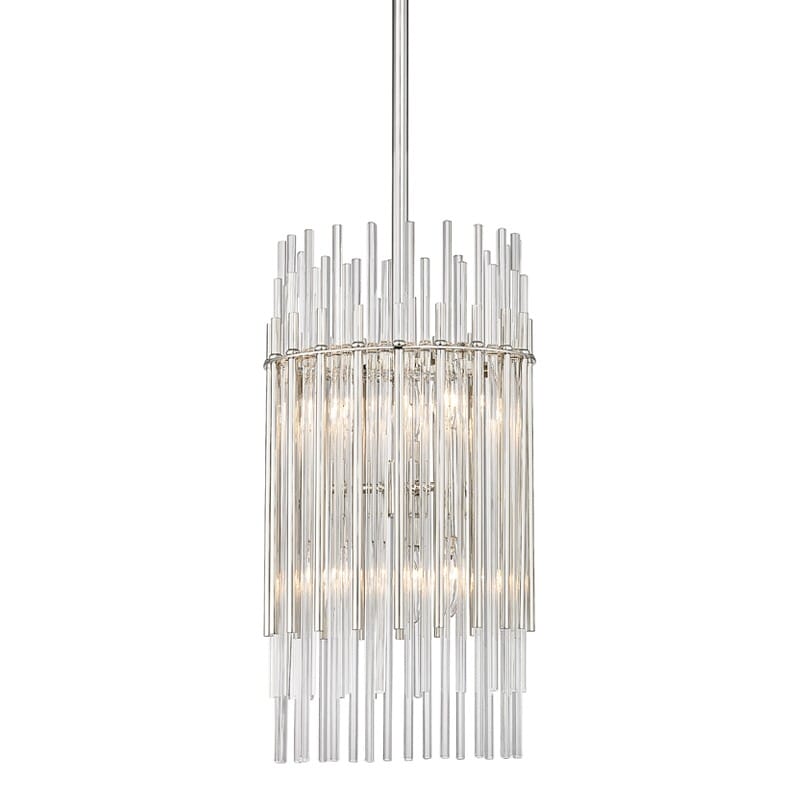 Wallis 6-Light 20" Pendant Light in Polished Nickel