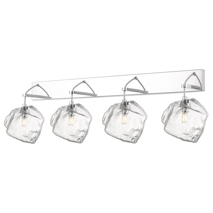 Access Boulder 4-Light Bathroom Vanity Light in Mirrored Stainless Steel Access Boulder 4-Light Bathroom Vanity Light in Mirrored Stainless Steel