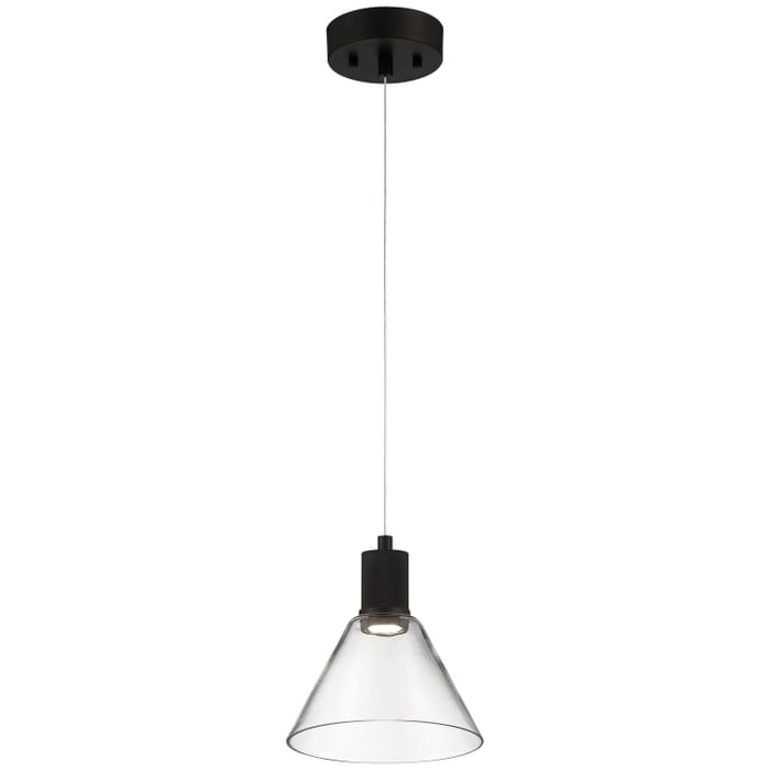 Port Nine Martini 1-Light LED Pendant in Matte Black Port Nine Martini 1-Light LED Pendant in Matte Black