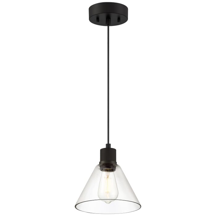 Port Nine Martini 1-Light LED Pendant in Matte Black Port Nine Martini 1-Light LED Pendant in Matte Black