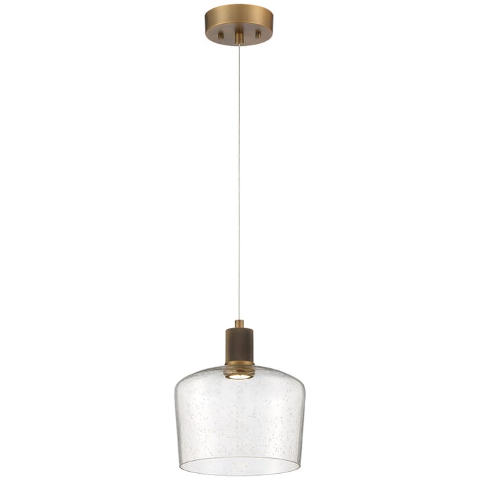Port Nine Chardonnay 1-Light LED Pendant in Antique Brushed Brass Port Nine Chardonnay 1-Light LED Pendant in Antique Brushed Brass