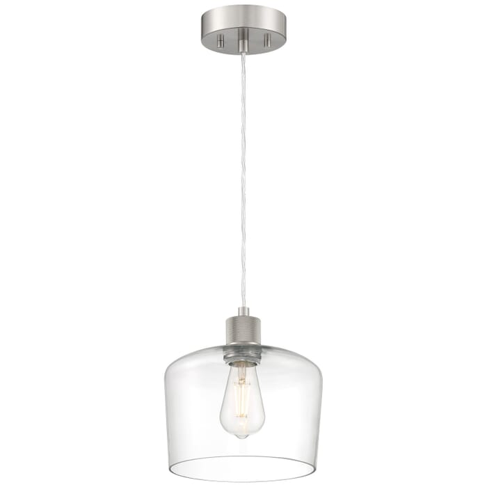 Port Nine Chardonnay 1-Light LED Pendant in Brushed Steel Port Nine Chardonnay 1-Light LED Pendant in Brushed Steel