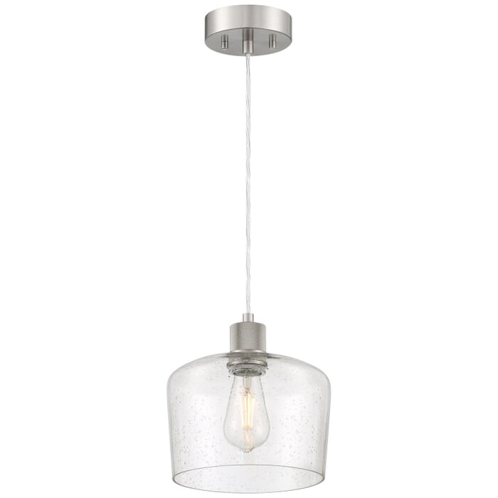 Port Nine Chardonnay 1-Light LED Pendant in Brushed Steel Port Nine Chardonnay 1-Light LED Pendant in Brushed Steel