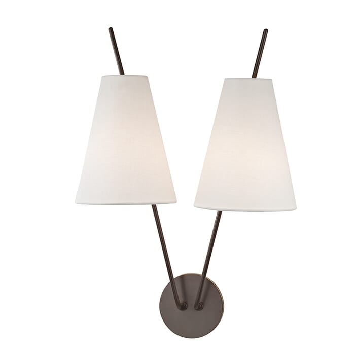 Hudson Valley Milan 2-Light 22" Wall Sconce in Old Bronze Hudson Valley Milan 2-Light 22" Wall Sconce in Old Bronze